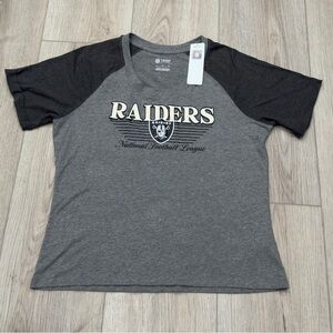 Raiders Gray and Black T-Shirt